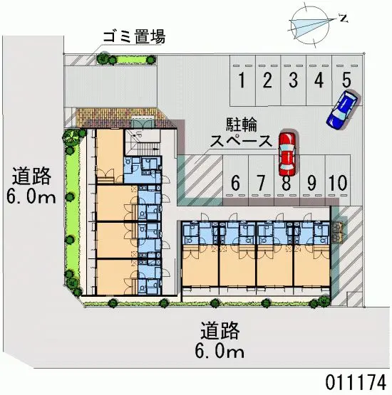 ★手数料０円★坂戸市伊豆の山町　月極駐車場（LP）